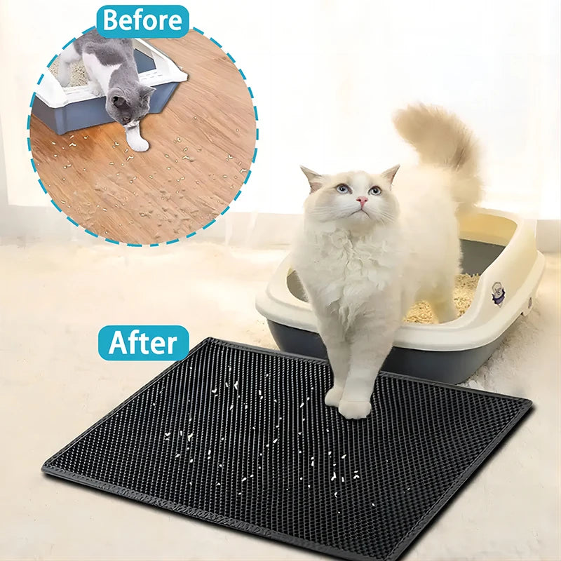 EVA Double Layer Cat Litter Pad Waterproof Non-Slip Easy Cleaning Pet Accessory