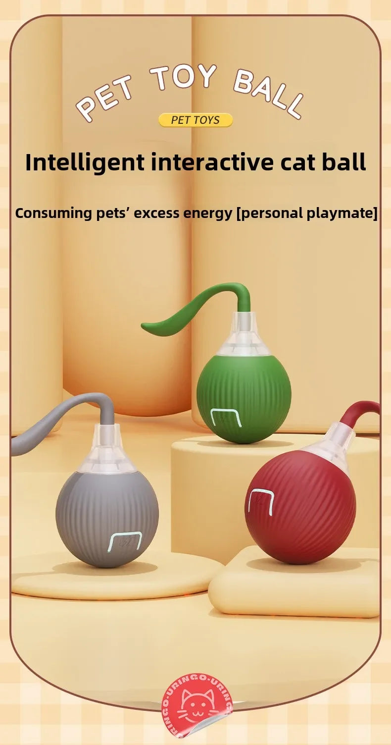 Cat Toys Interactive Ball Electronic Automatic Rolling Magic Ball