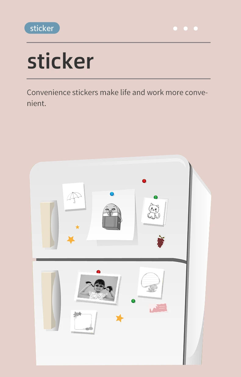 Mini HD Portable Bluetooth Thermal Label Printer Inkless Printing