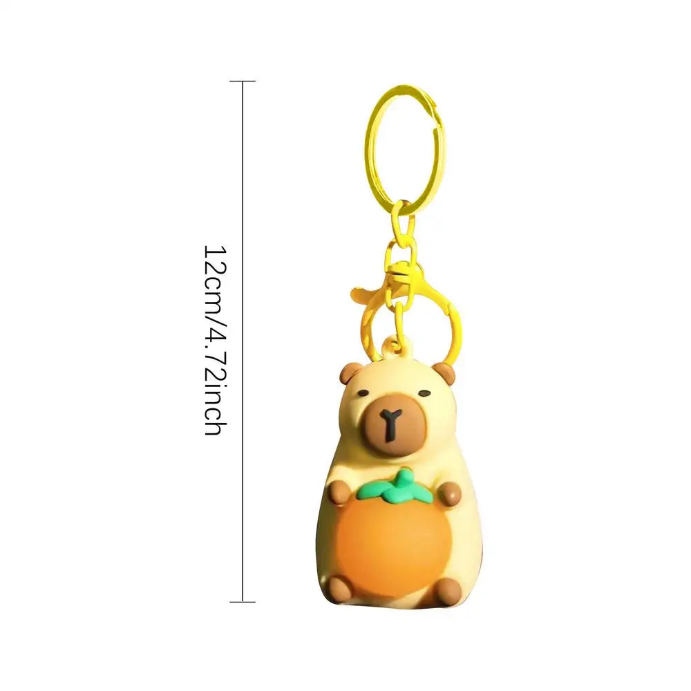 Cute Capybara Key Chains for Girls Glowing Kawaii Charm