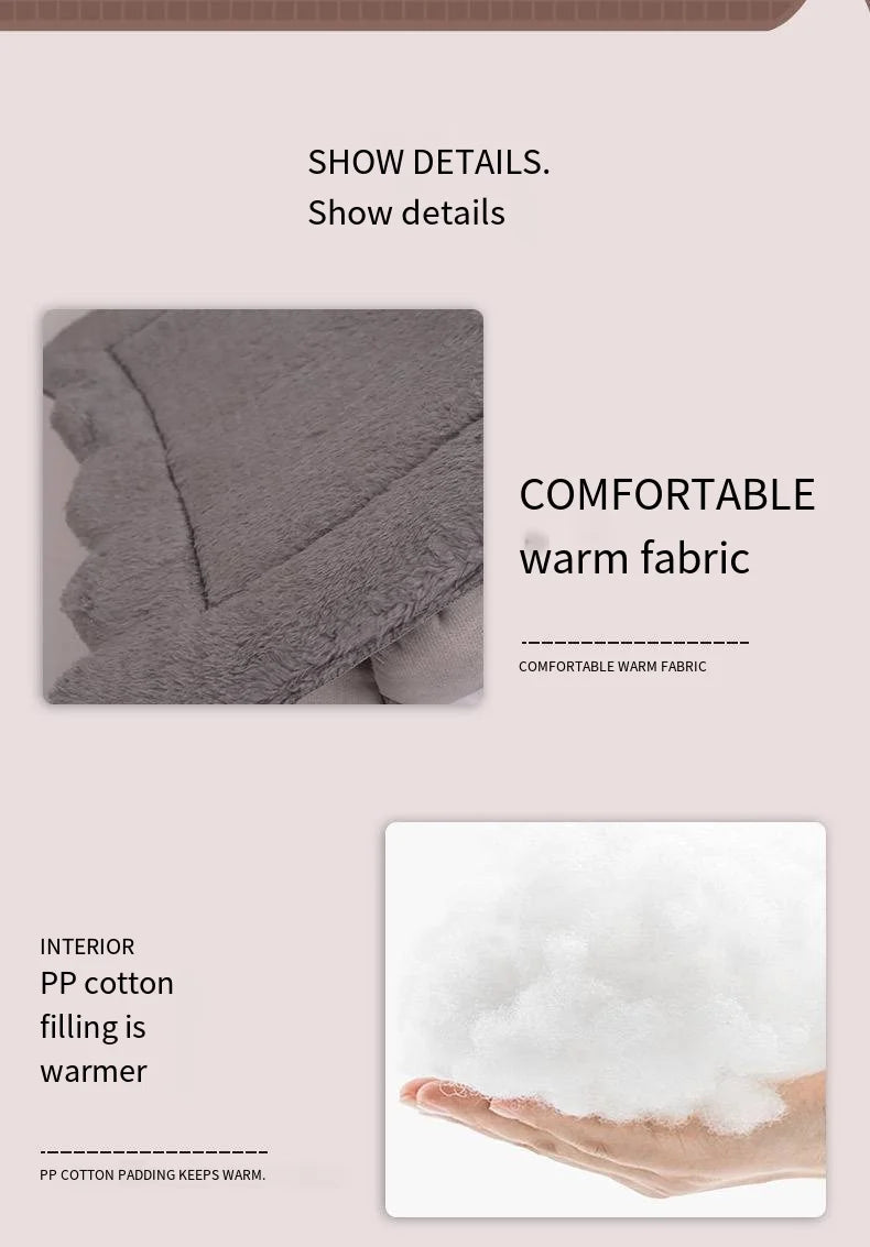 All Seasons Warm Washable Cat Dog House Soft Pet Bed Kennel for Small Medium Pets Durable Cozy Cushion