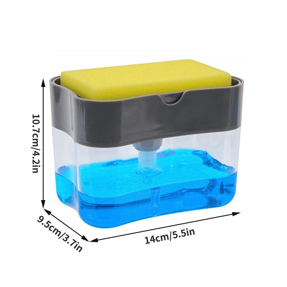 1PC PP Plastic Storage Box Dishwasher Soap Dispenser Press