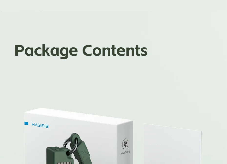 Hagibis 2230 M2 NVMe SSD Enclosure with Cooling Fan USB 3.2 Gen 2 High Speed Storage Case for Laptop iPhone 16 Pro 15 iPad