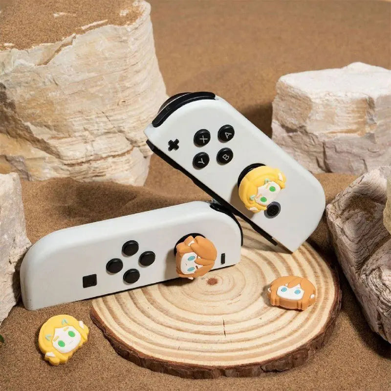 4pcs Cartoon Link Joystick Cover Grip Caps for Nintendo Switch