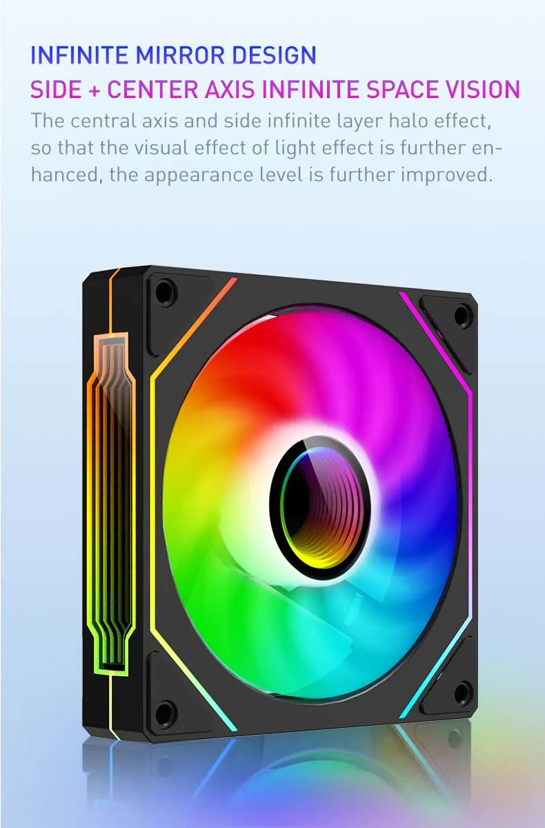 UPSIREN UF-1 PRISM 4 PRO 12cm ARGB Computer Chassis Fan