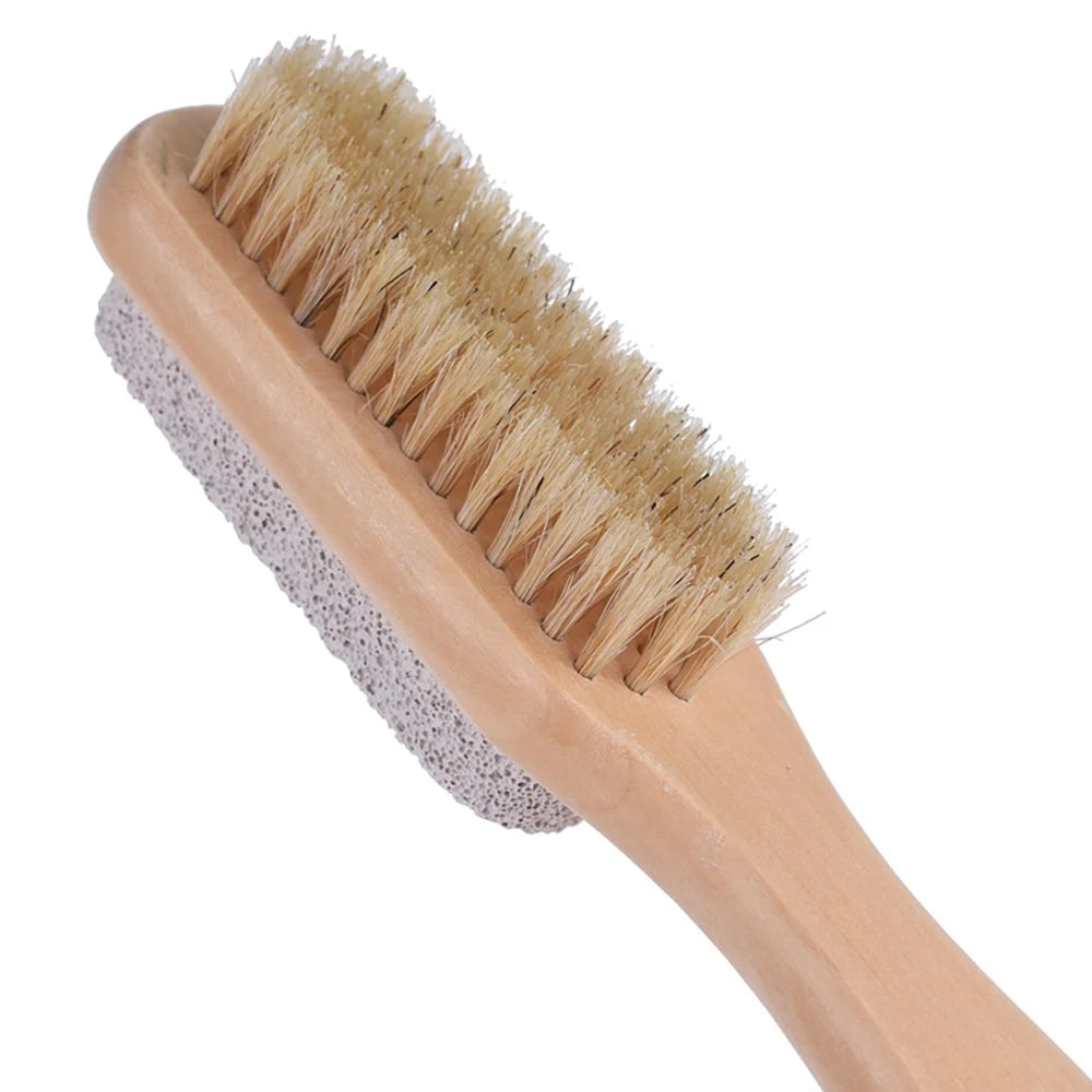 Natural Bamboo Foot File Callus Remover with Pumice Stone