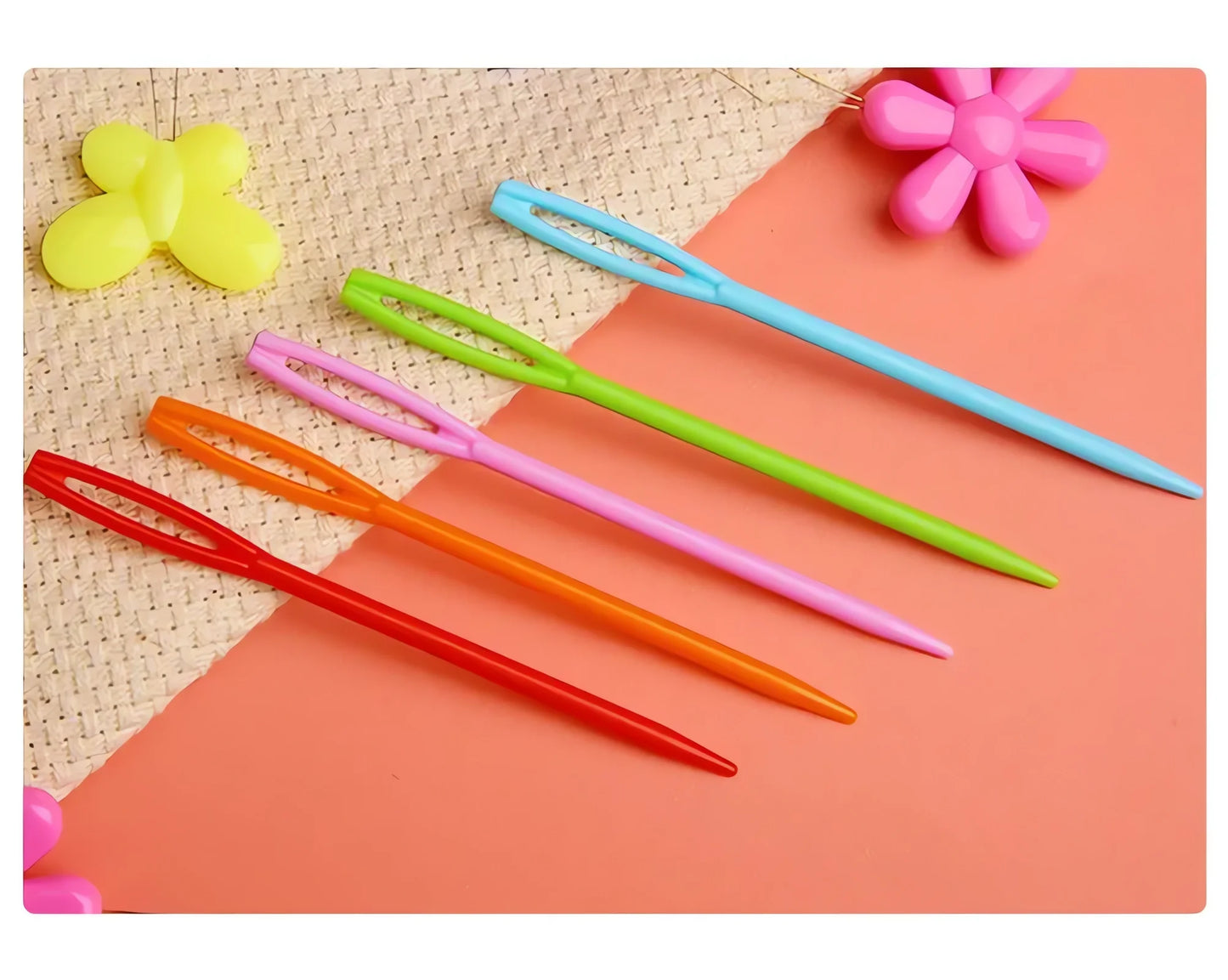 10/30 PCs Mixed Color Knitting Needles Crochet Hooks for Kids
