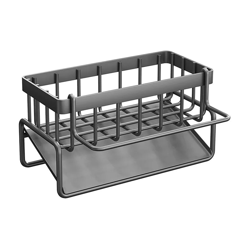 Stainless Steel Kitchen Sink Drain Rack Sponge Holder Soap Drainer Towel Organizer Shelf Accessories