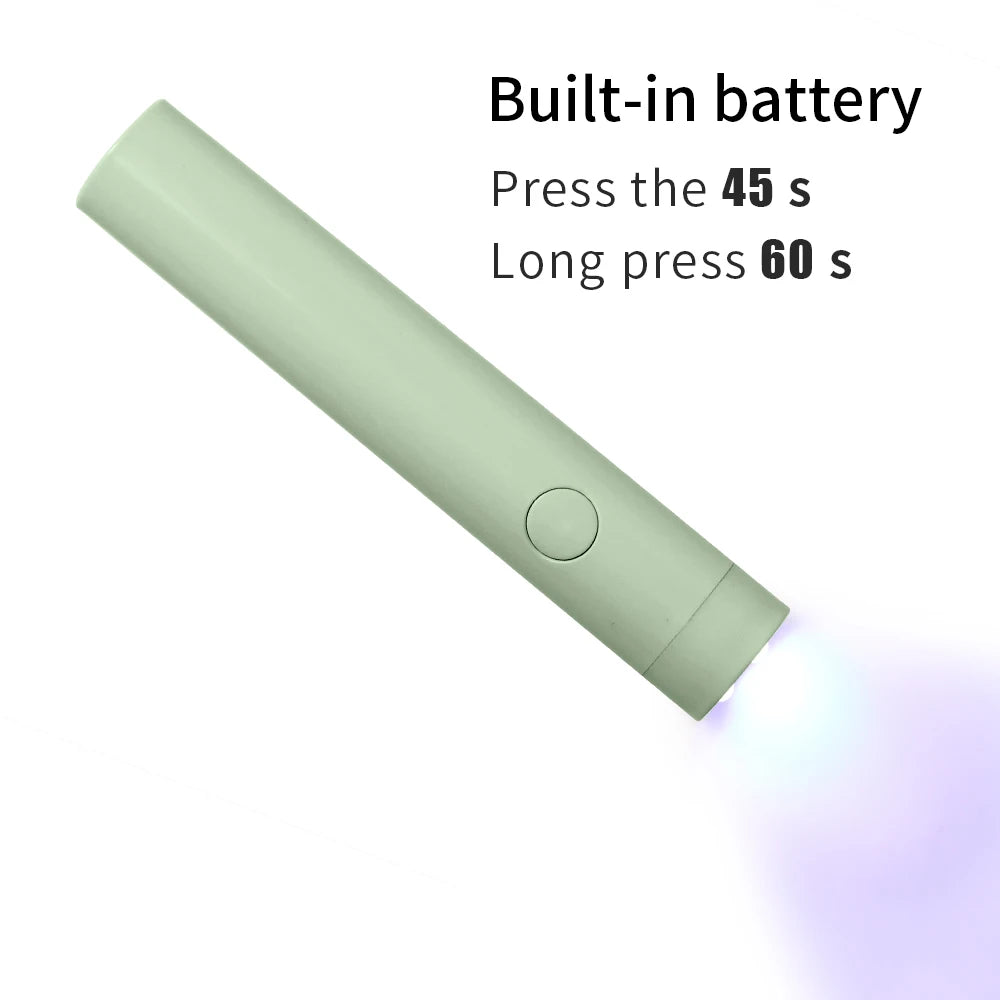 LULAA Handheld UV Light For Gel Nails Dryer Portable Lamp