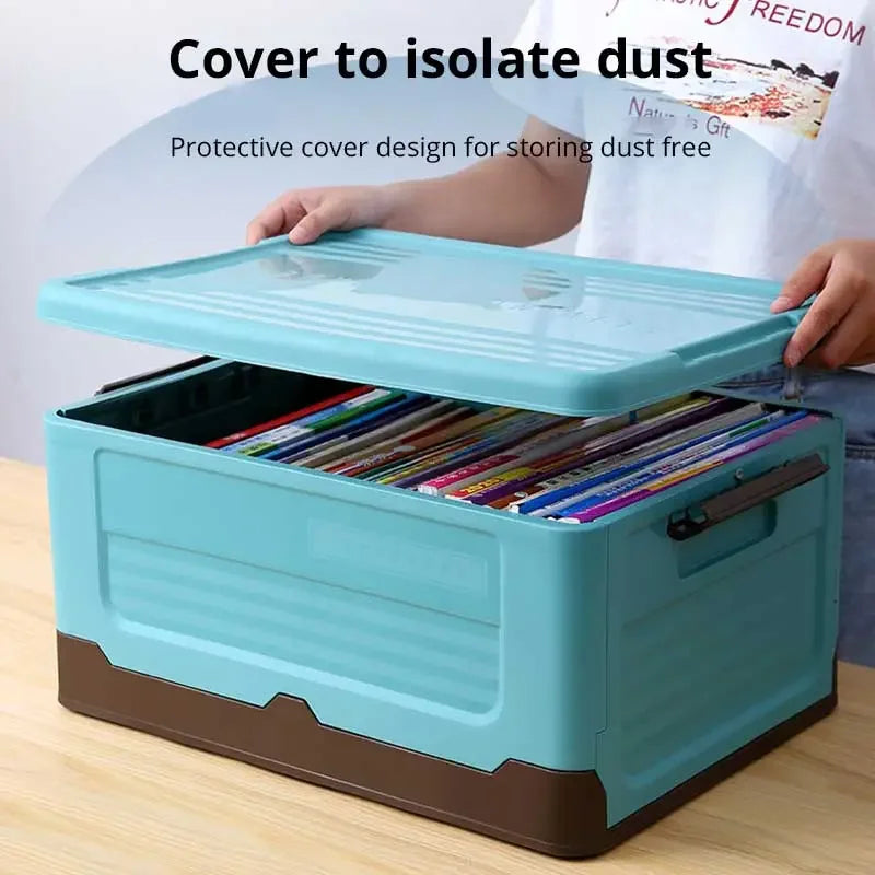 1pc Foldable Storage Box Large Capacity For Toys Clothes Books