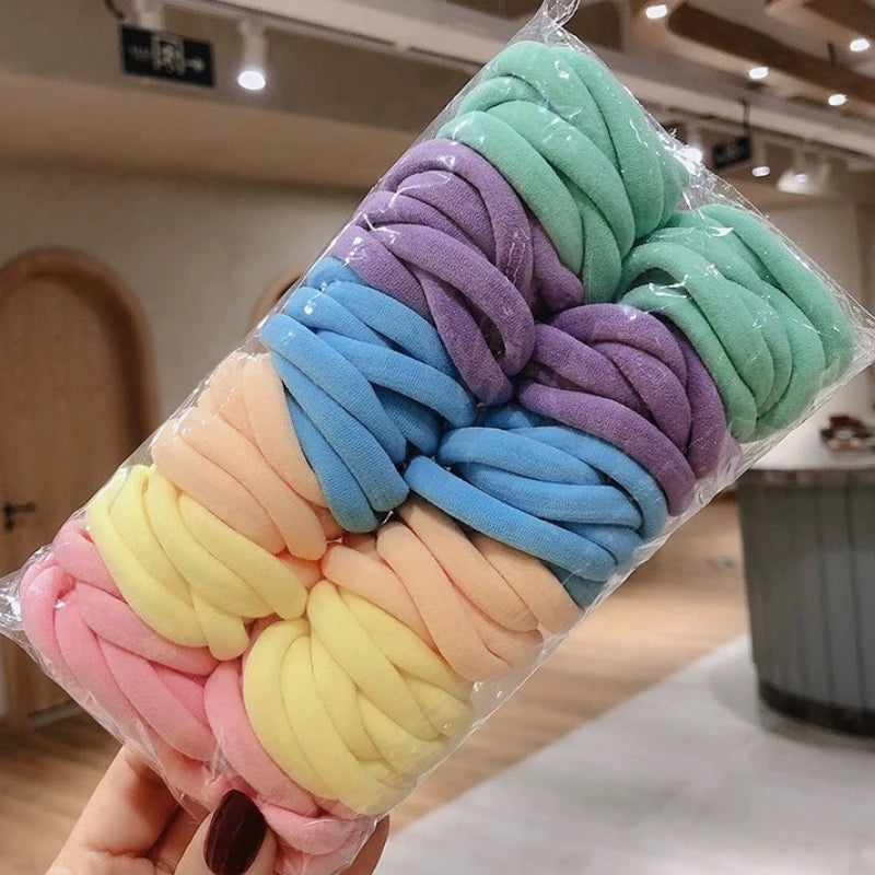 50/200pcs Thicken Girls Hair Bands Elastic Scrunchies Rubber Bands
