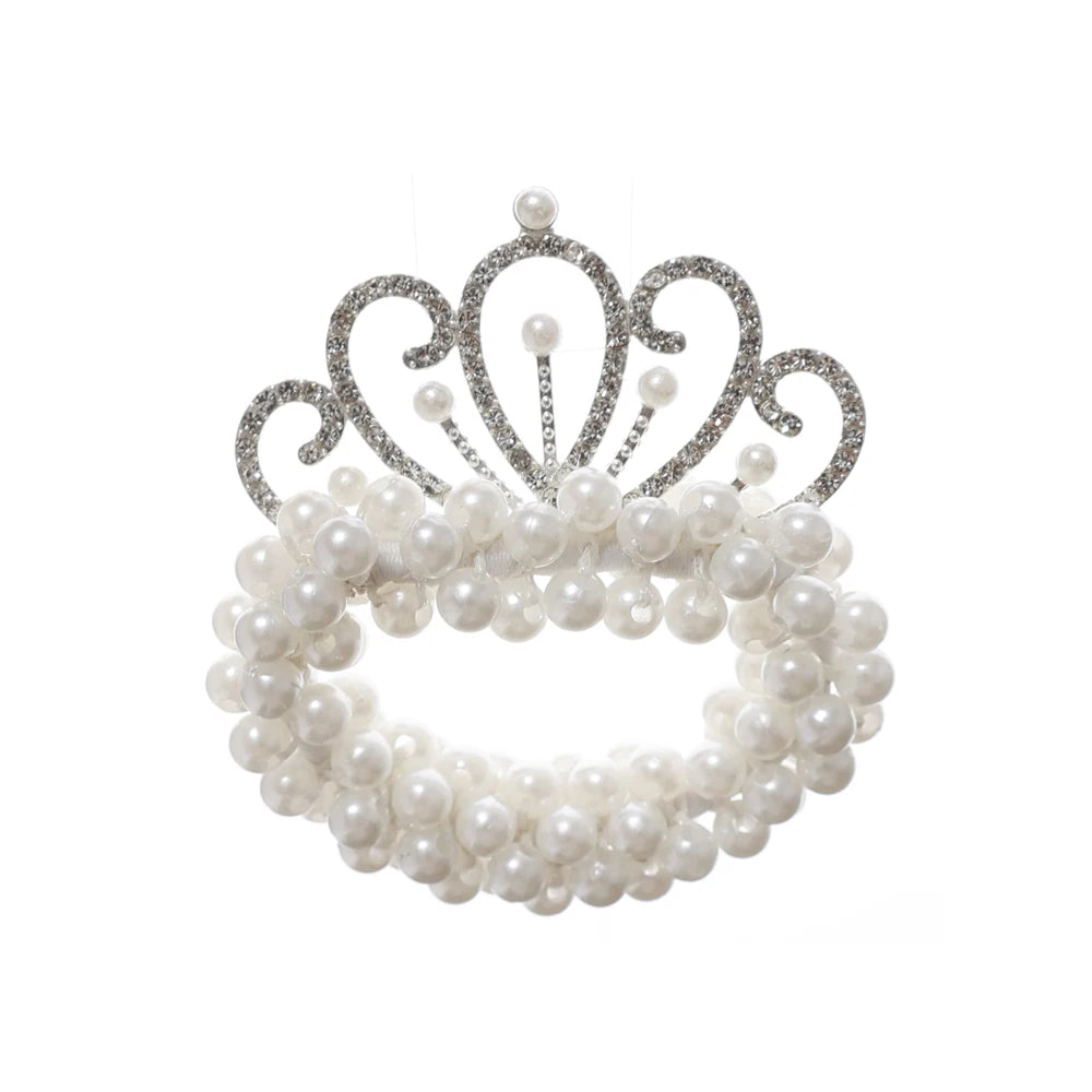 New Fashion Pearl Crown Princess Hair Bands for Girls