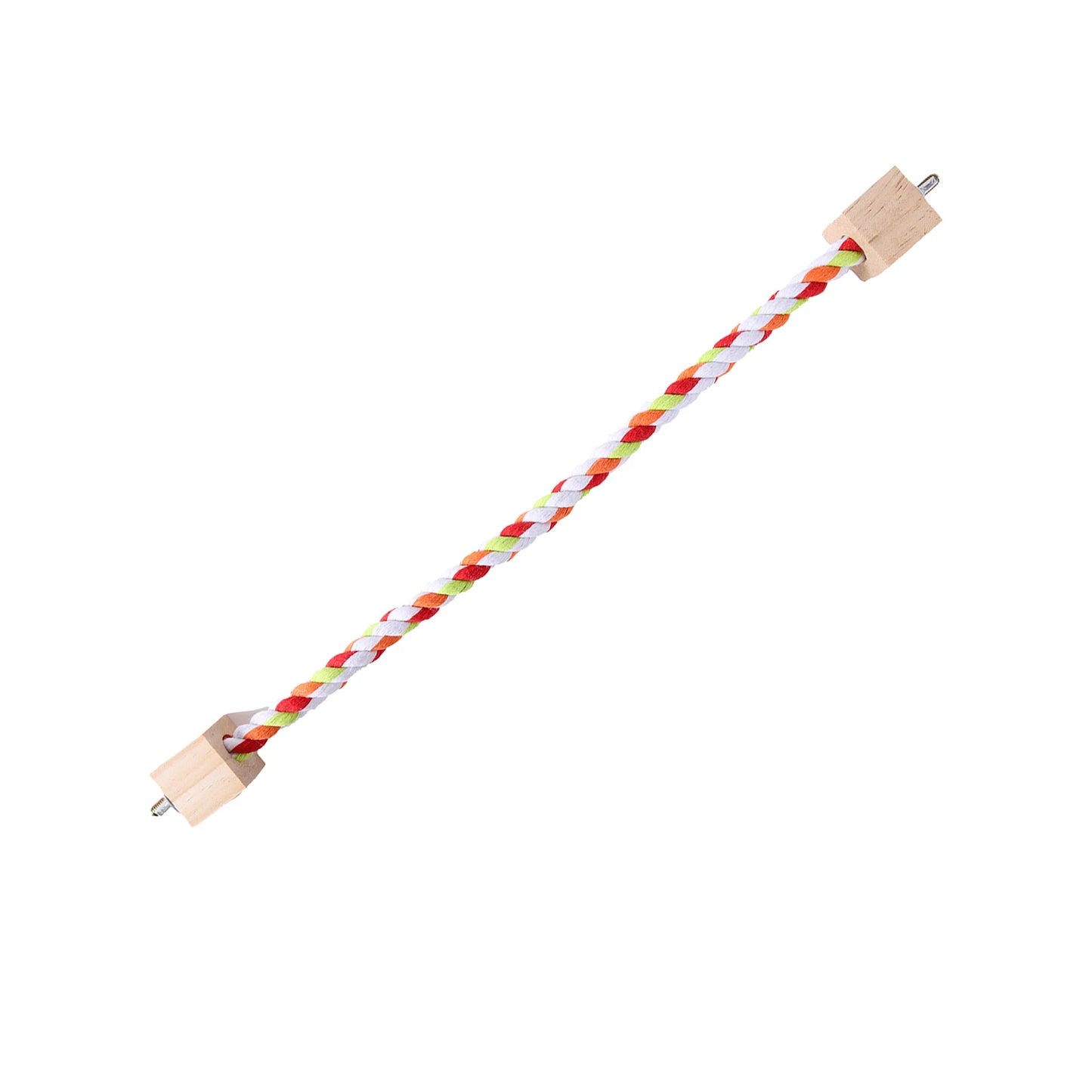 Pet Bird Rope Hanging Parrot Perch Rope Colorful Cotton Rope Toy Elastic Budgie Climbing Chewing Toy Bird Swing Stand Pet Toy