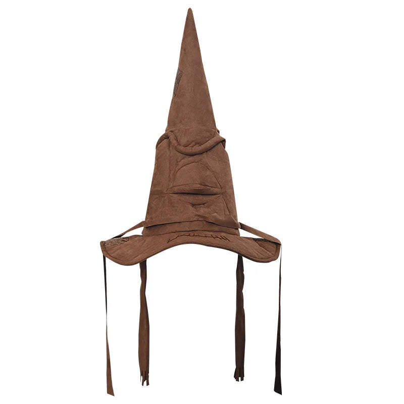 Witch Wizard Sorting Hat Leather Halloween Costume Accessory for Men and Women Cosplay Party Prop