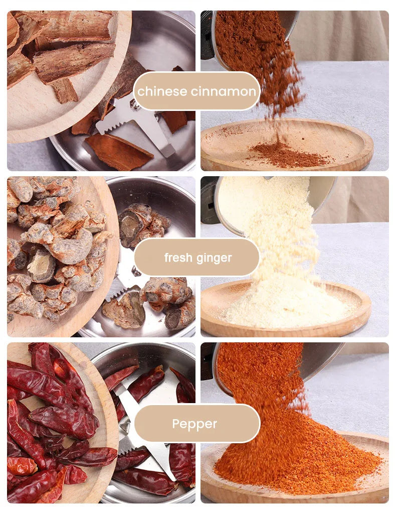 Molinillo de café eléctrico de alta potencia, para cocina, cereales, nueces, frijoles, especias, granos, máquina trituradora, molinillo de café multifuncional para el hogar