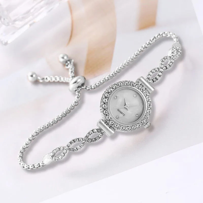 Luxury Women's Watches Simple Quartz Small Dial Bracelet Gift
