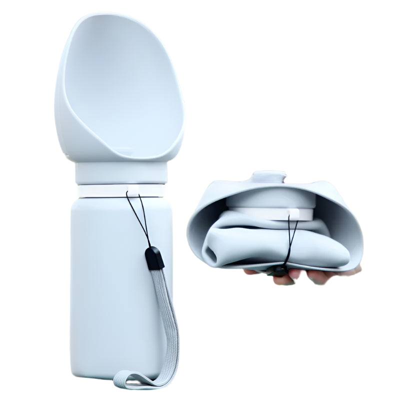 550ml Portable Folding Pet Water Bottle for Dogs and Cats Travel Mug with Collapsible Design