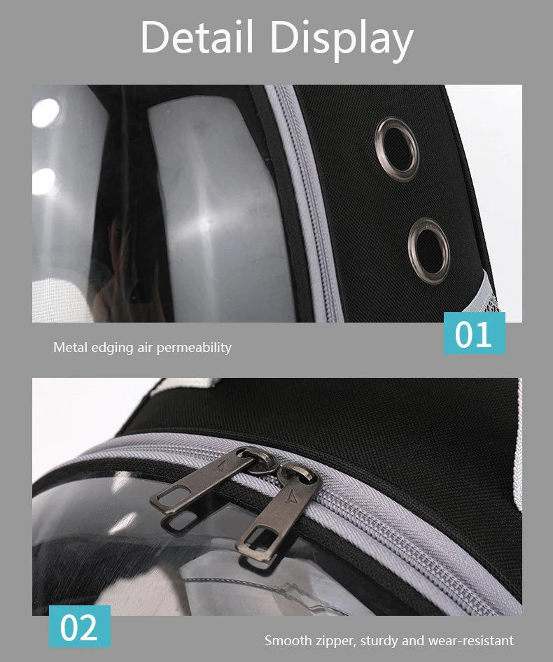 Breathable Transparent Pet Cat Carrying Bag Space Backpack