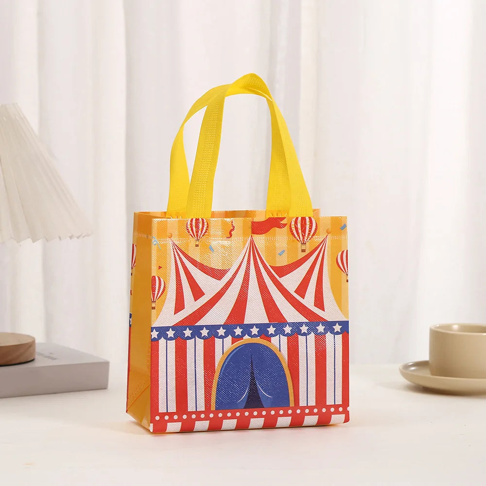 Circus Carnival Non Woven Gift Bags for Kids Birthday