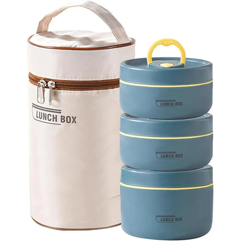 Portable Insulated Food Lunch Container Set β Eco-Friendly Thermal Insulation