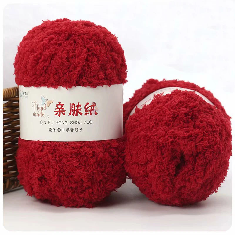 50g/Set Chenille Yarn Soft Coral Velvet for Knitting DIY