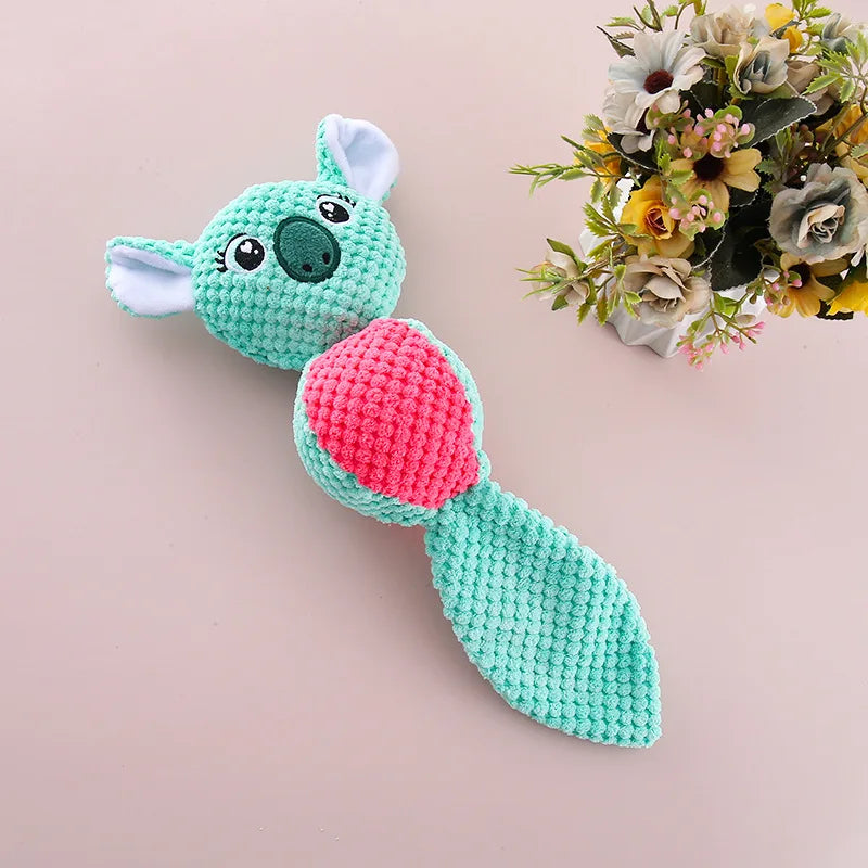 Pet Plush Toy Dog Bites And Sounds Interactive Toys For Indestructible Dogs Corn Velvet Ball Shaped Speaker Cute Animal Shape
