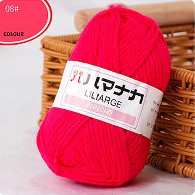 DIY Baby Milk Soft Cotton Knitting Yarn for Sweaters