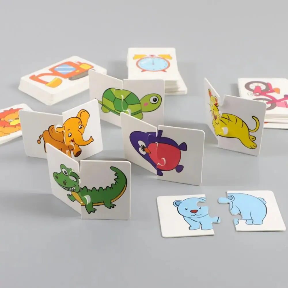 32 Pcs Enlightenment Card Matching Puzzle for Early Education