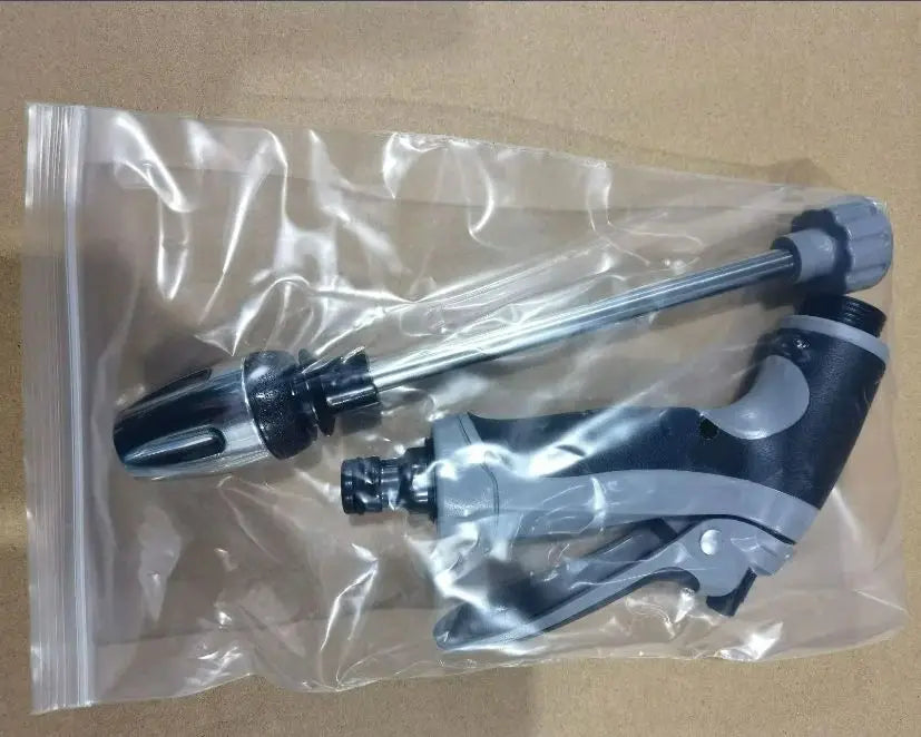 Pistola de agua para lavado de autos a alta presión Herramientas para lavado de autos domésticos Varilla de extensión de metal Revestimiento de goma Riego manual de jardines