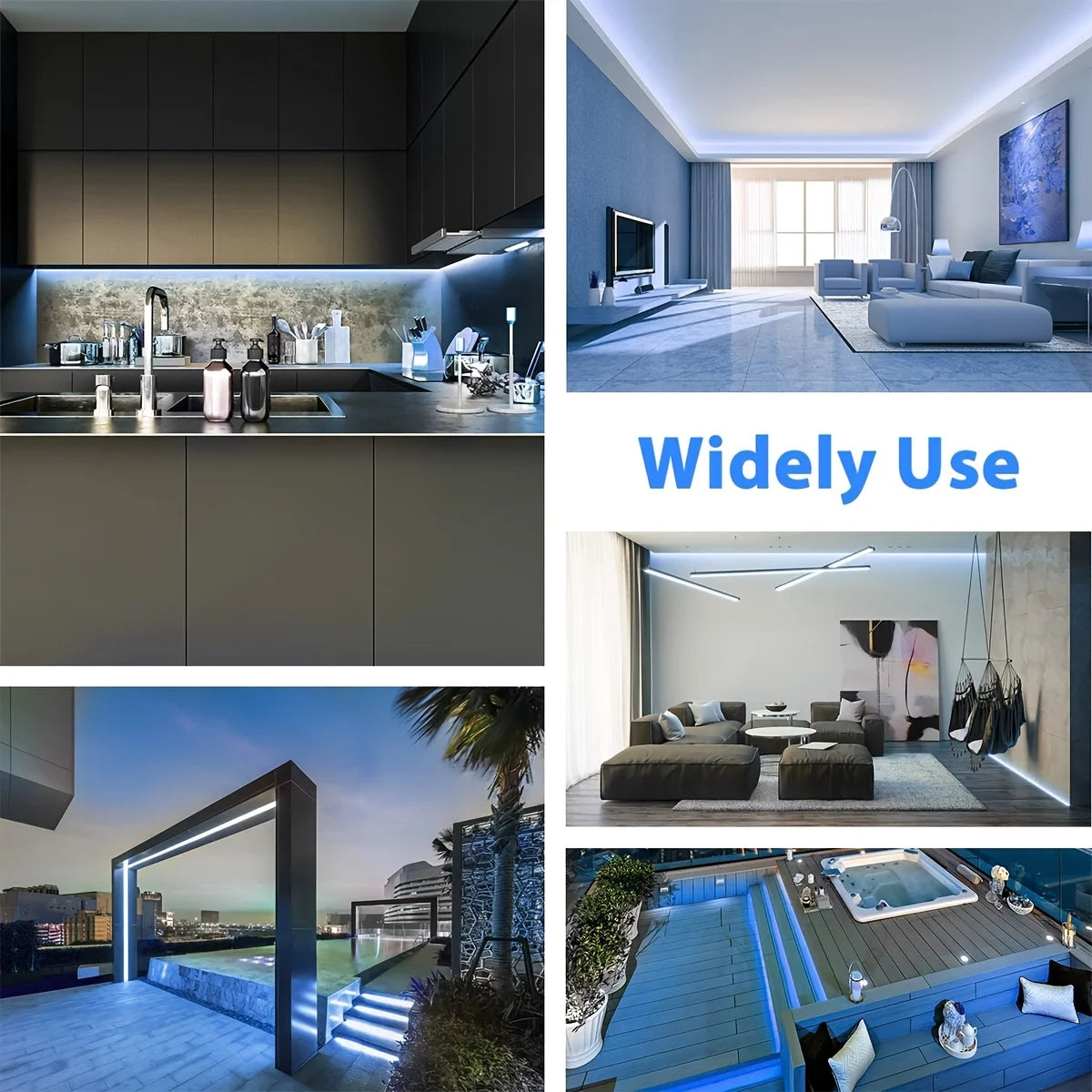 Smart LED Strip Lights RGB Neon Sign Tape USB Bluetooth App Remote Control Flexible Backlight Gaming Room Decor