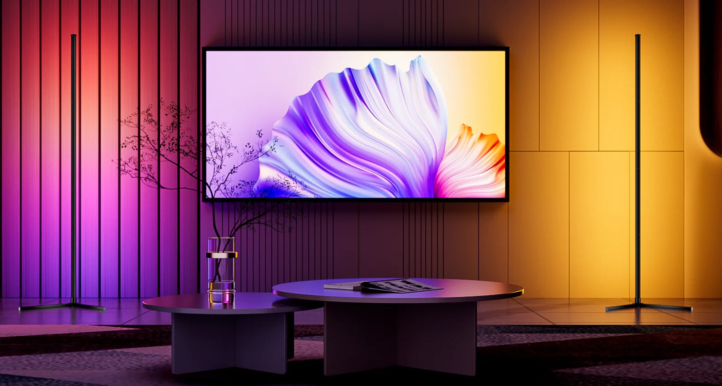 Smart RGB Dream Color Floor Lamp with Eye Protection Dimmable APP Control for Living Room Bedroom and Club Decor