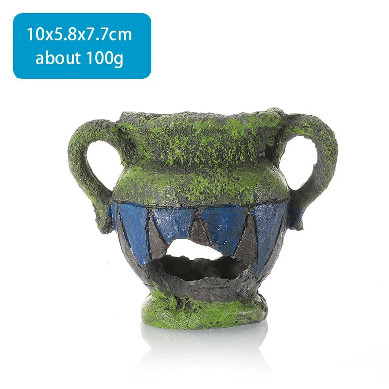 Fish Tank Landscaping Ornaments Aquarium Decoration Cartoon Underwater World Crab Restaurant Pineapple House Reptile Rest Home