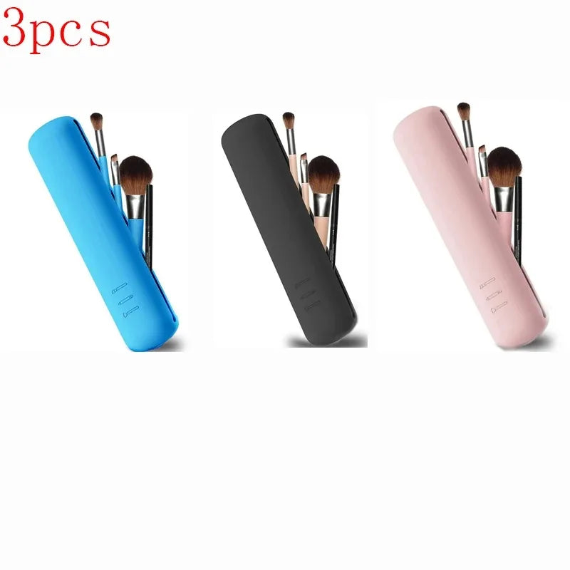 Silicone Makeup Bag Makeup Brush Pouch Organizer Travel Holder