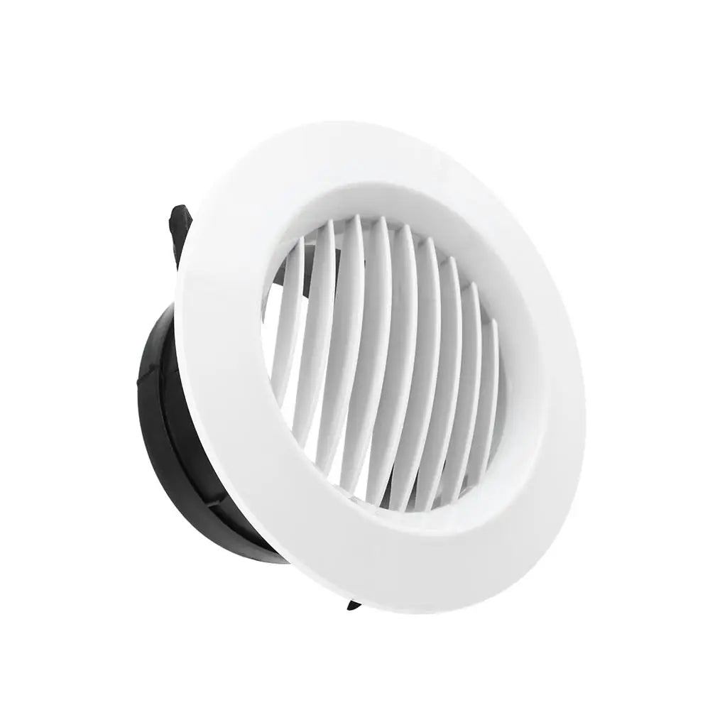 Adjustable Air Ventilation Cover Round Ducting ABS Grille for Kitchen and Bath Air Outlet