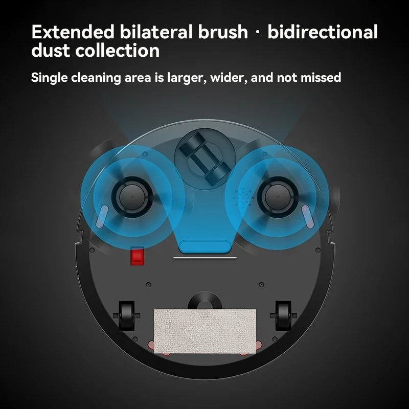 Fully Automatic Intelligent Sweeping Robot with Suction and Mopping Functions for Effortless Home Cleaning