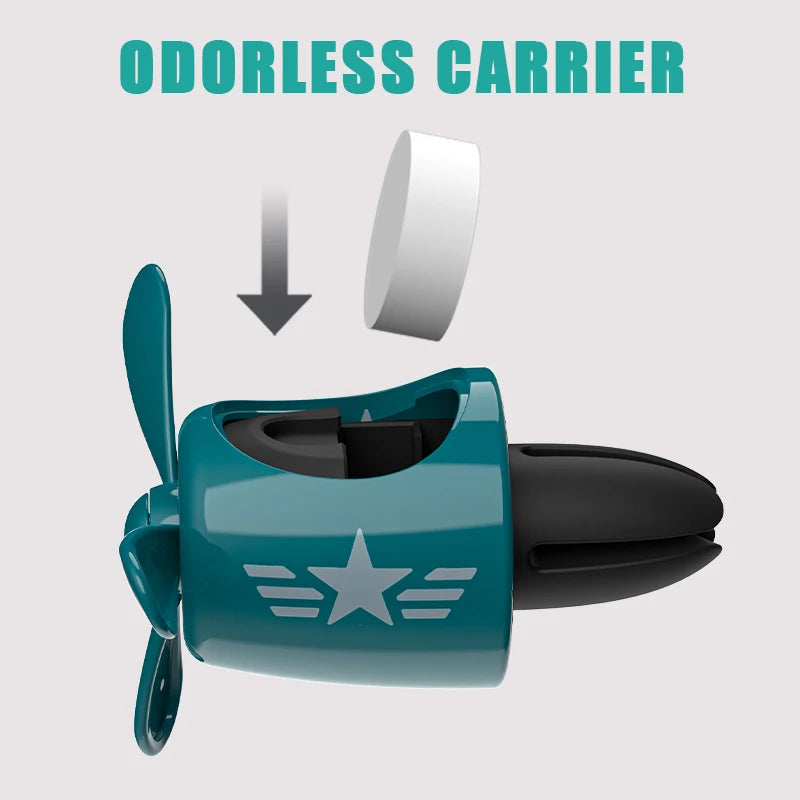 Odorless Ornament Pilot Airplane Fan Car Air Freshener Clip