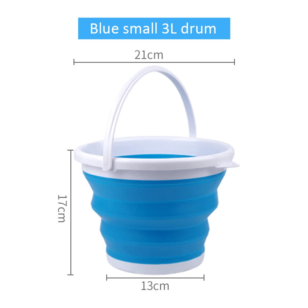 Foldable Mop Bucket Portable Wash Basin Large Capacity Dishpan for Kitchen and Bathroom Cleaning Space Saving Design