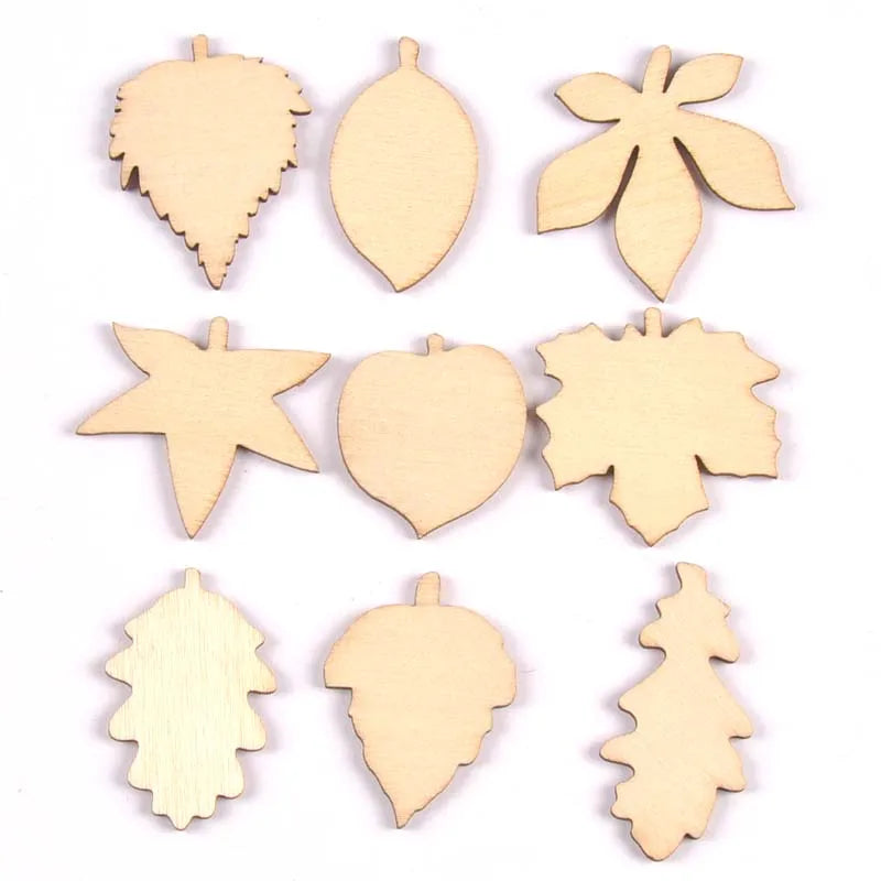 Lovely Dog Cat Fish Natural Wooden Chips for Scrapbooking DIY