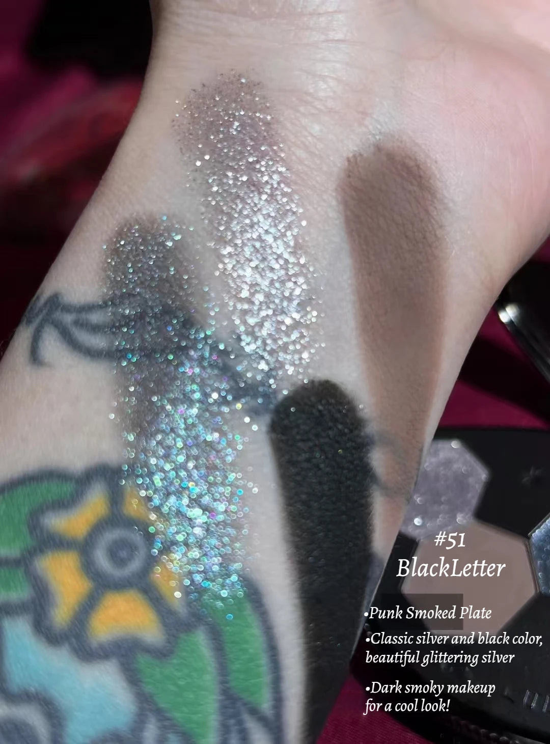 Girlcult Vegan 4 Color Eyeshadow Palette Shimmer Matte Chameleon Makeup for Halloween and Everyday Looks