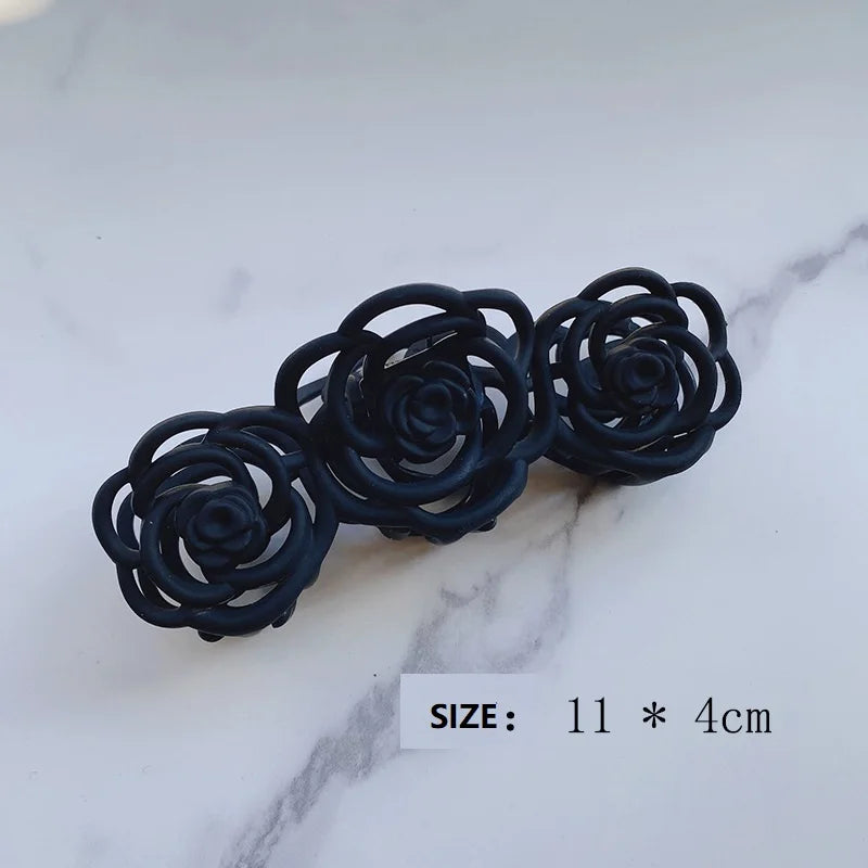 Large Flower Hair Clip for Ladies - Japanese Korean Accessory