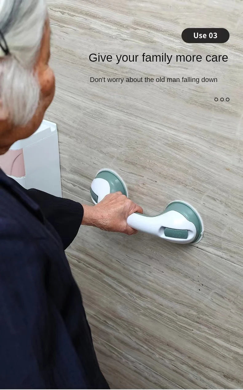 Bathroom Handrail to Prevent Falls Suction Cup Safety Handle for Tub and Shower