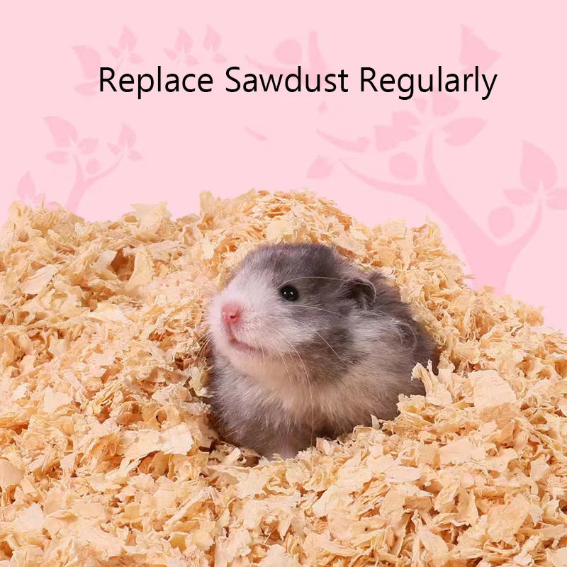 Hamster Sawdust Sterilize Deodorize Fluffy Log Sawdust Dry Warm House Padding Material Small Animal Nest Decorate Accessories