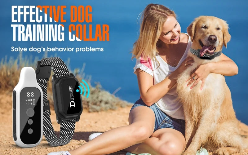 800m Waterproof Rechargeable Digital Dog Training Collar with Remote Control and LCD Display for All Sizes