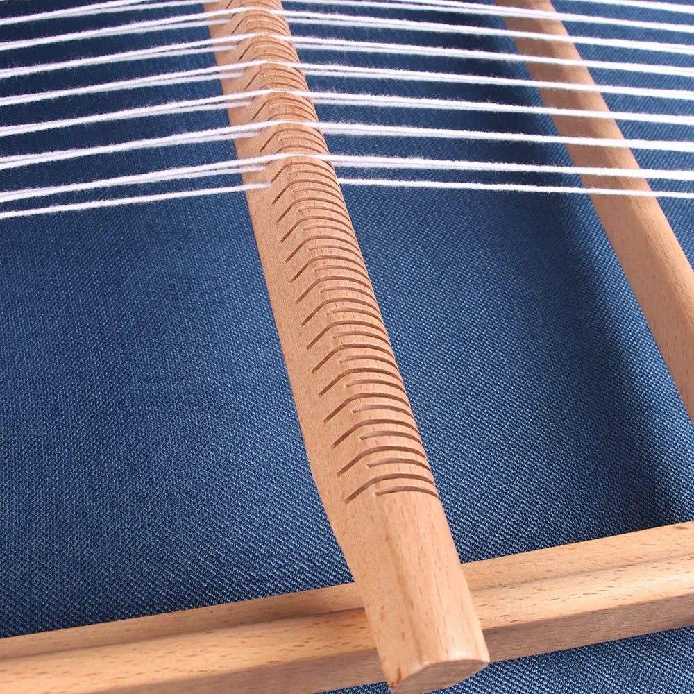 Wooden DIY Weaving and Knitting Loom Machine for Tapestries Tassels and Carpets