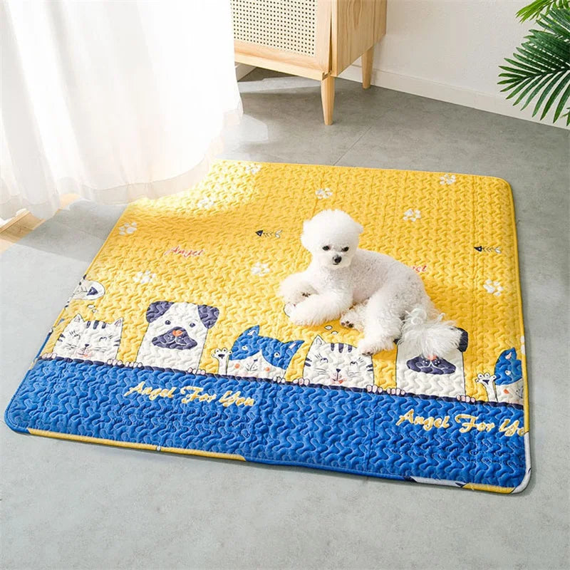 Dog Mats for Floors and Crates Reusable Washable Pet Playpen Cushions for Cats and Puppies Travel Car Mats for Dogs
