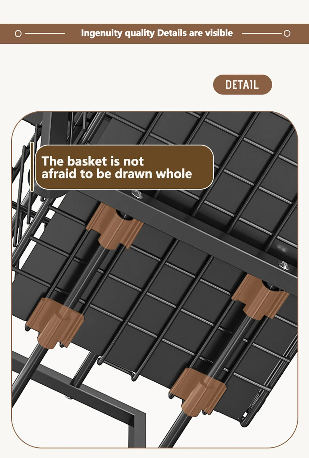 2 Tier Pull Out Cabinet Organizer Adjustable Kitchen Storage Rack