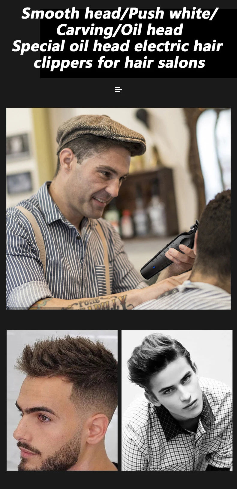 Kemei 2299 Cordless Hair Trimmer 0mm Zero Gapped Clipper