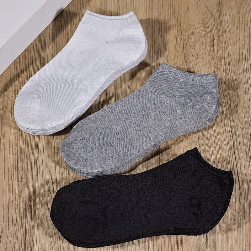 8 Pairs Women/Men Boat Socks Invisible Low Cut Non-slip Casual Breathable
