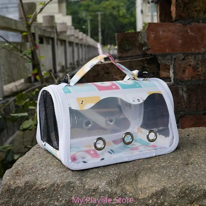 Pet Carriers Bag Portable Bag Parrots Bird Carrier Bag Outgoing Outdoor Travel Pet Parrots Handbag with Standing Perch