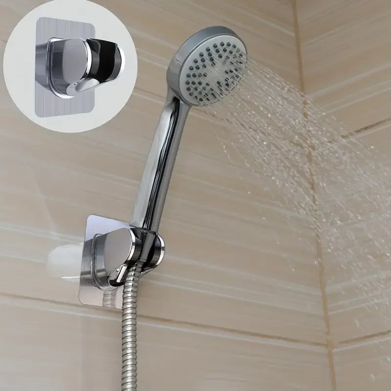 1Pcs Universal Showerhead Holder Wall Mounted Punch Free Adjustable Bathroom Accessory